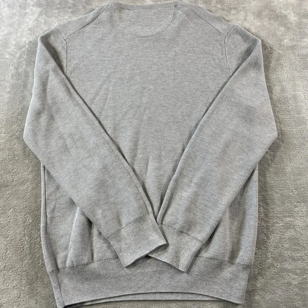 Polo Ralph Lauren Sweater Mens Medium Gray Crewneck Knit Preppy Minimalist